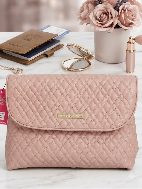 Vince Camuto Handbags - Vince Camuto Quilted Cosmetic Travel Bag